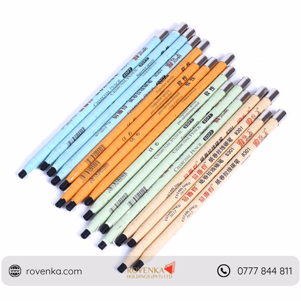 Charcoal Sketch Pencil Set (Soft/Medium/Hard) - Image 2