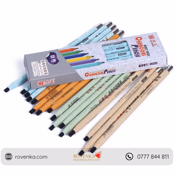 Charcoal Sketch Pencil Set (Soft/Medium/Hard)