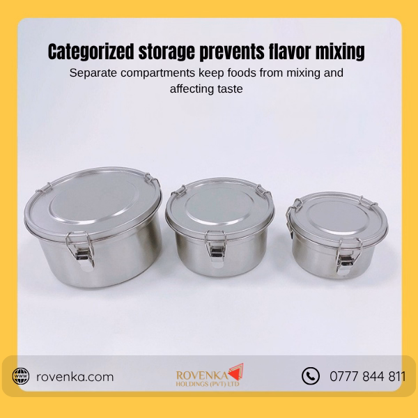 Stainless Steel Food Storage Container (Stackable)