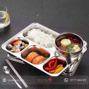 Stainless Steel Divided Lunch Tray