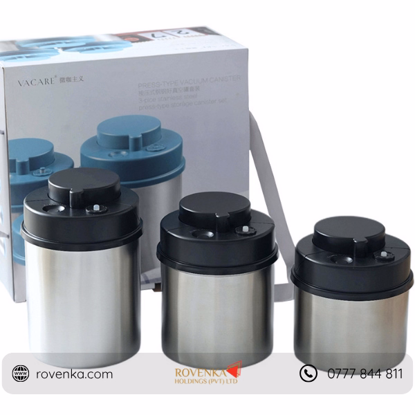 Vacuum Stainless Steel Airtight Storage Jar