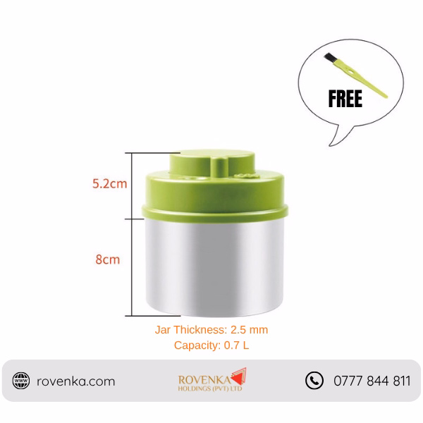 Vacuum Stainless Steel Airtight Storage Jar - Image 4