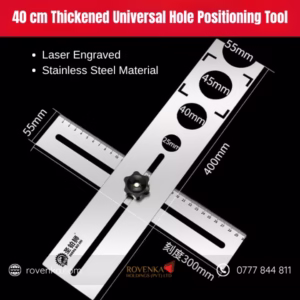 Adjustable Tile Hole Locator Ruler