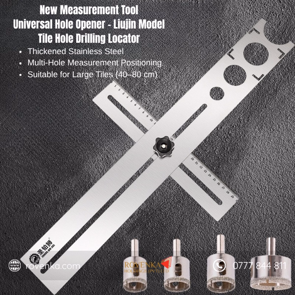 Adjustable Tile Hole Locator Ruler - Image 3