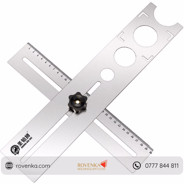 Adjustable Tile Hole Locator Ruler - Image 4