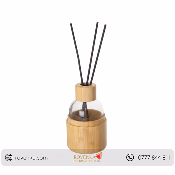 Bamboo Glass Reed Diffuser Bottle - Image 4