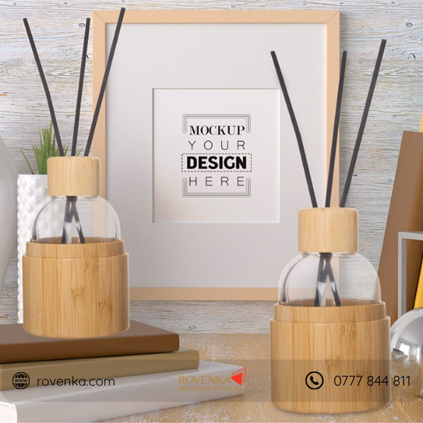 Bamboo Glass Reed Diffuser Bottle