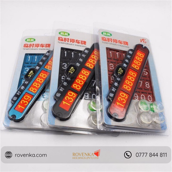 Car Temporary Parking Phone Number Plate - Image 2