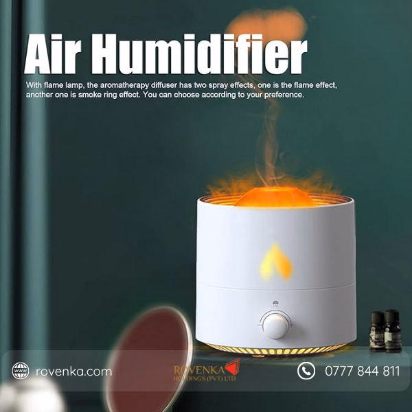 Flame Aroma Diffuser Humidifier LED