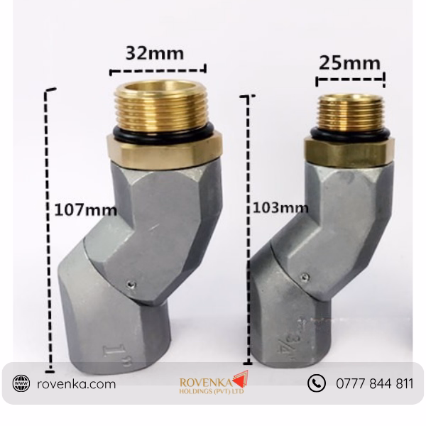 Fuel Nozzle Swivel Joint Connector | 360° Rotating Fuel Hose Connector for Fuel Dispensers, Diesel Pumps & Fuel Transfer Systems - Image 2