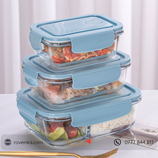 Glass Lunch Box Microwave Safe - Image 2