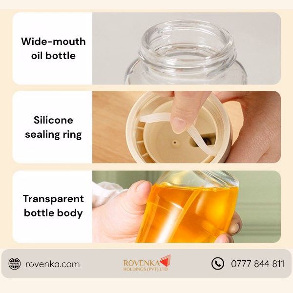 Glass Oil Dispenser Bottle - Image 4