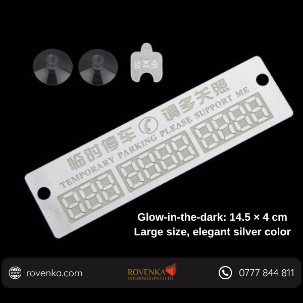 Glow in the Dark Parking Number Plate - Image 5