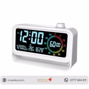LED Digital Alarm Clock with Night Light, Temperature Display & Adjustable Brightness