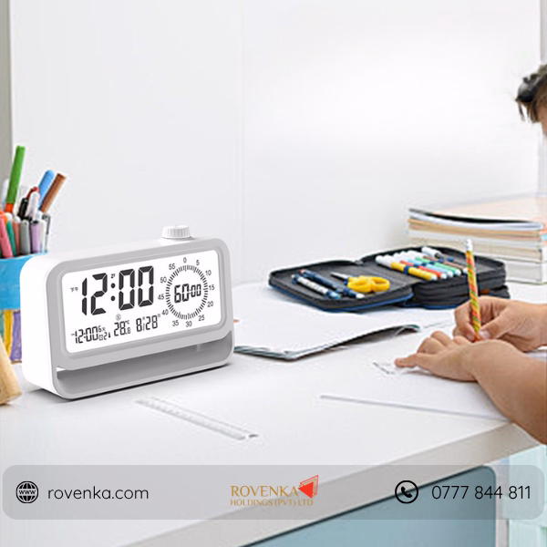 LED Digital Alarm Clock with Night Light, Temperature Display & Adjustable Brightness - Image 2