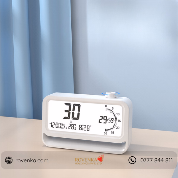 LED Digital Alarm Clock with Night Light, Temperature Display & Adjustable Brightness - Image 5