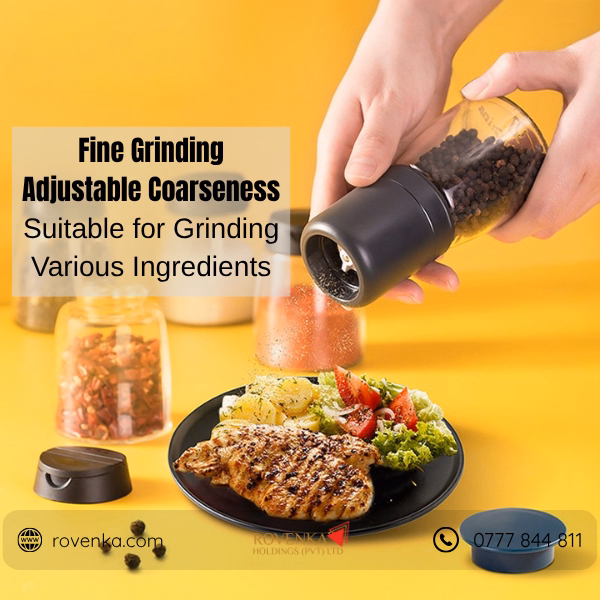 Manual Stainless Steel Pepper Grinder - Image 2