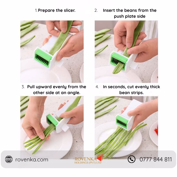 Manual Vegetable Bean Slicer Cutter - Image 3