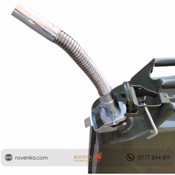 Metal Fuel Jerry Can for Petrol & Diesel Storage | Heavy Duty Portable Fuel Container for Vehicles, Generators, Agricultural & Industrial Use - Image 3