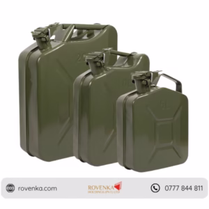 Metal Fuel Jerry Can for Petrol & Diesel Storage | Heavy Duty Portable Fuel Container for Vehicles, Generators, Agricultural & Industrial Use