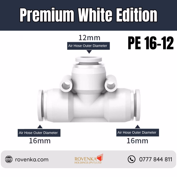 PE Pneumatic 3-Way T Connector - Image 20