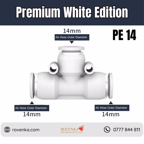 PE Pneumatic 3-Way T Connector - Image 11