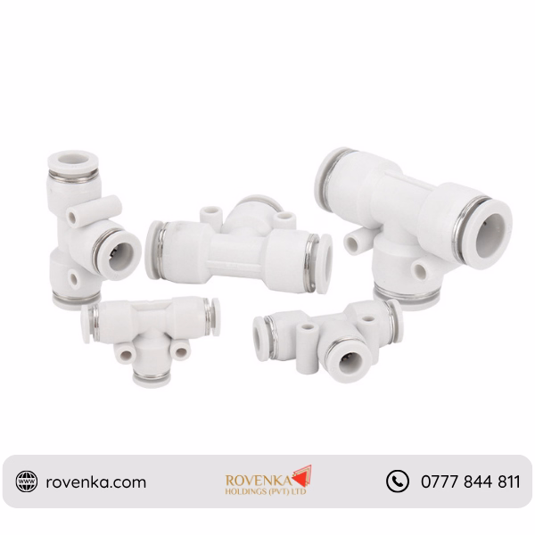 PE Pneumatic 3-Way T Connector - Image 4