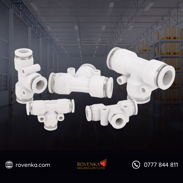 PE Pneumatic 3-Way T Connector - Image 3