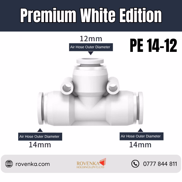 PE Pneumatic 3-Way T Connector - Image 19