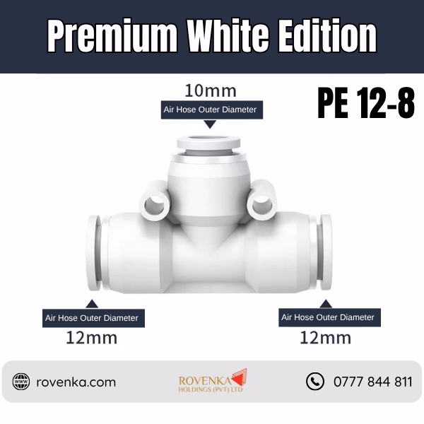 PE Pneumatic 3-Way T Connector - Image 18