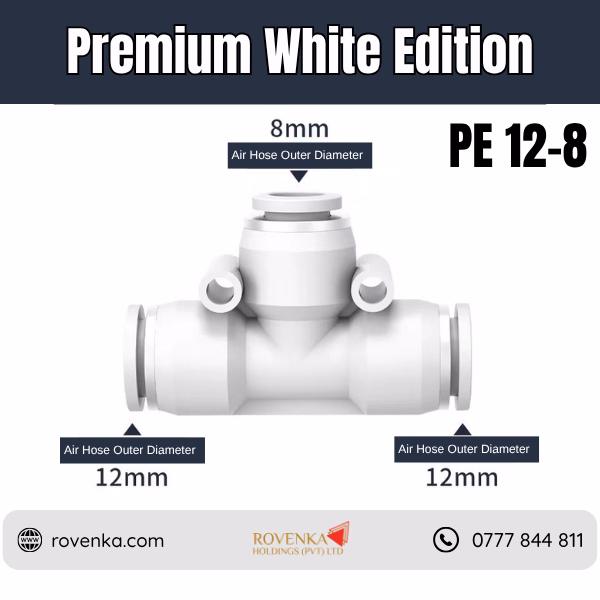 PE Pneumatic 3-Way T Connector - Image 17