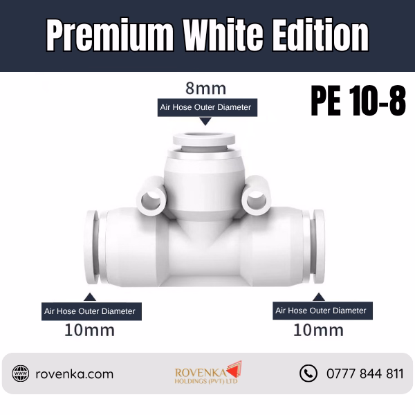 PE Pneumatic 3-Way T Connector - Image 16