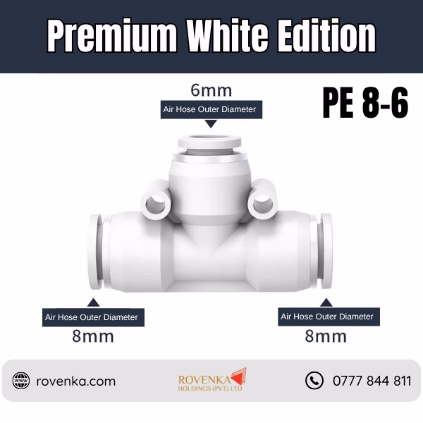 PE Pneumatic 3-Way T Connector - Image 14