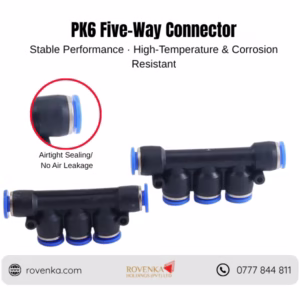Pneumatic Push-In Connector 5-Way