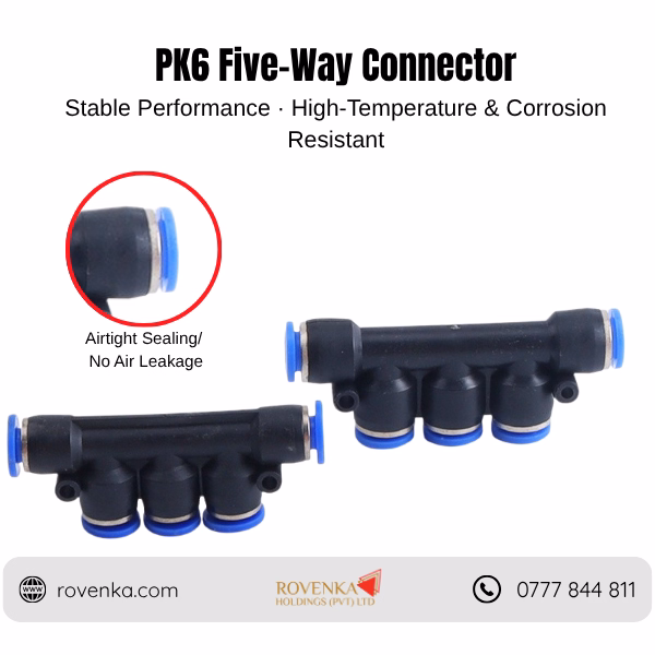 Pneumatic Push-In Connector 5-Way