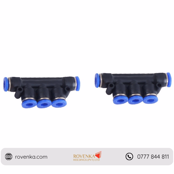 Pneumatic Push-In Connector 5-Way - Image 3