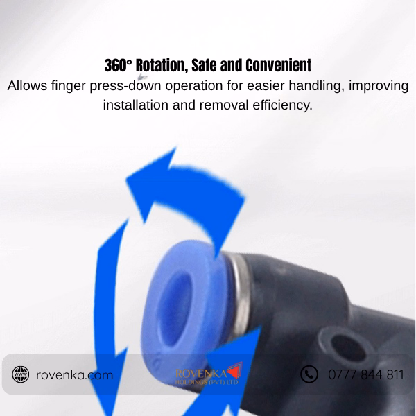 Pneumatic Push-In Connector 5-Way - Image 4