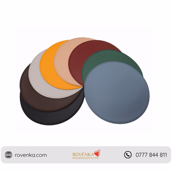 Round PVC Leather Table Placemat - Image 4