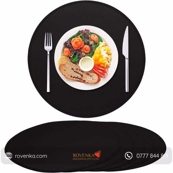 Round PVC Leather Table Placemat