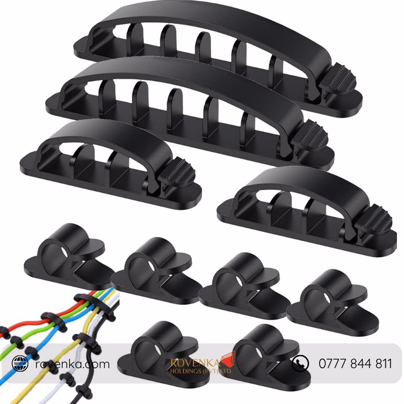 Self Adhesive Cable Organizer Clips - Image 4