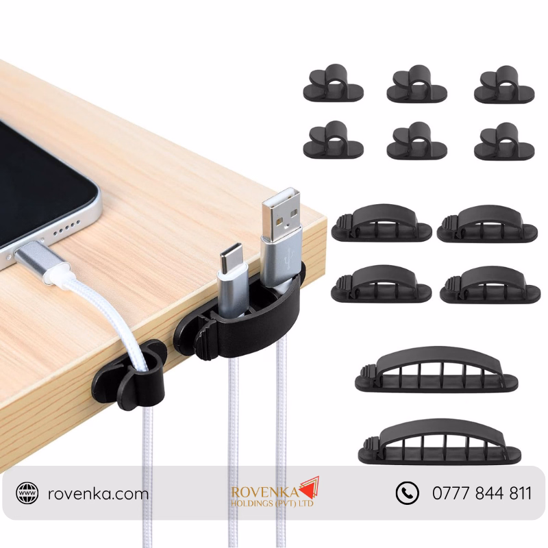 Self Adhesive Cable Organizer Clips - Image 3