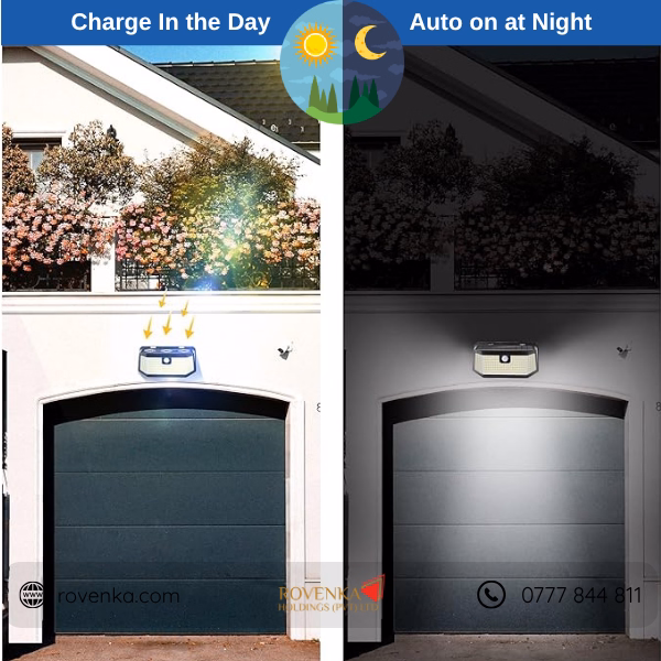 Solar Motion Sensor Wall Light 416 LED - Image 6