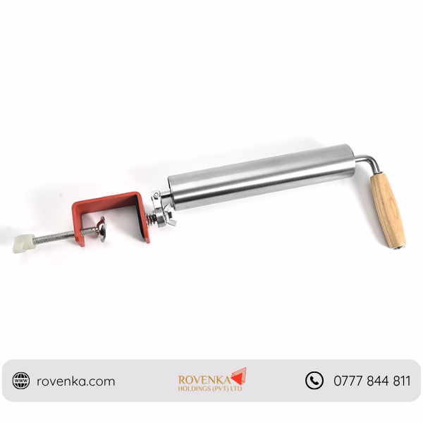 Stainless Steel Dumpling Rolling Pin with Clamp - Image 3