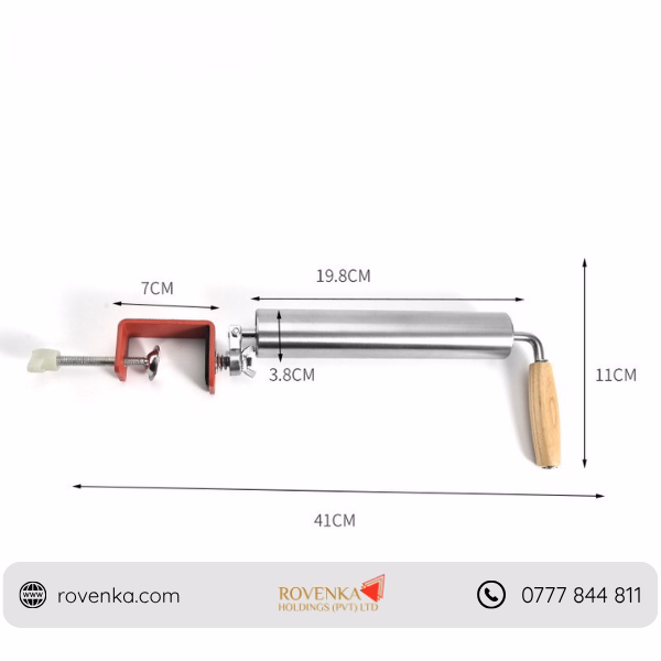 Stainless Steel Dumpling Rolling Pin with Clamp - Image 5