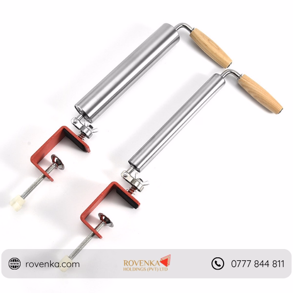 Stainless Steel Dumpling Rolling Pin with Clamp - Image 2