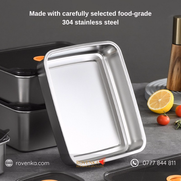 Stainless Steel Food Storage Container Set - Image 4