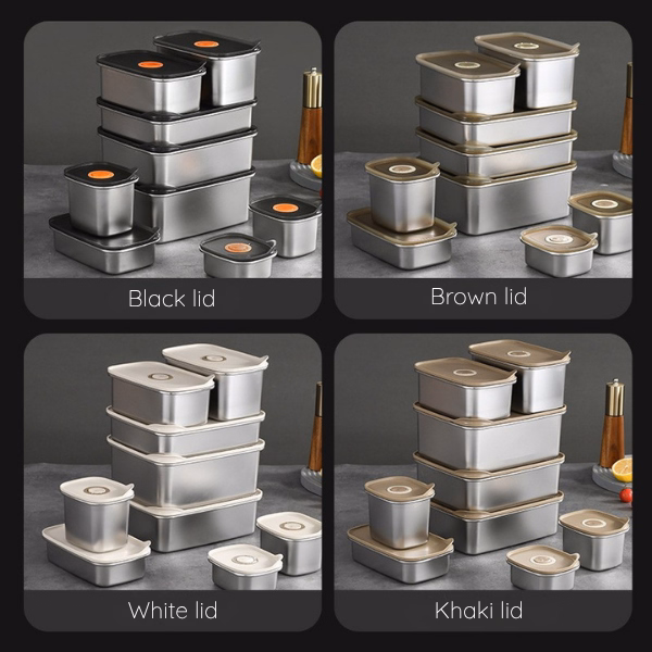 Stainless Steel Food Storage Container Set - Image 2