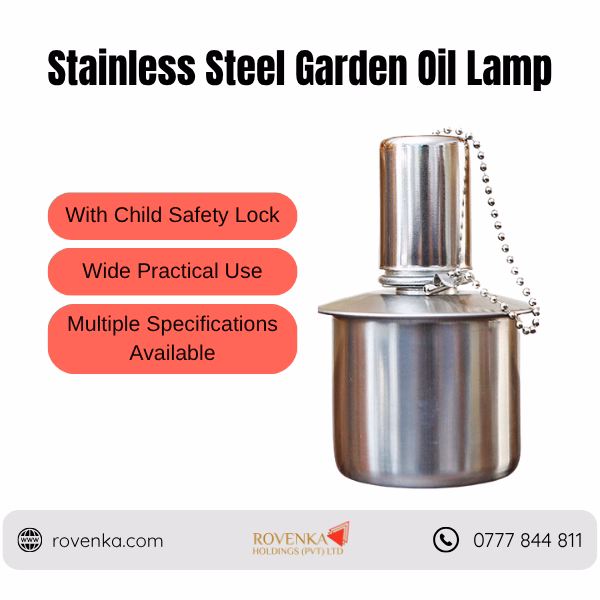 Stainless Steel Garden Oil Lamp