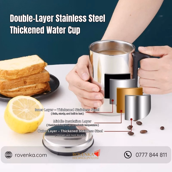 Stainless Steel Insulated Mug with Lid - Image 3
