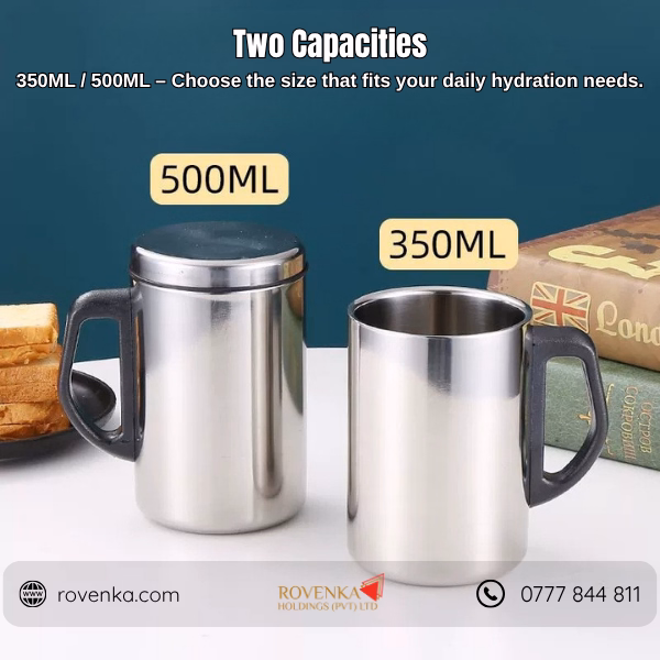 Stainless Steel Insulated Mug with Lid - Image 4